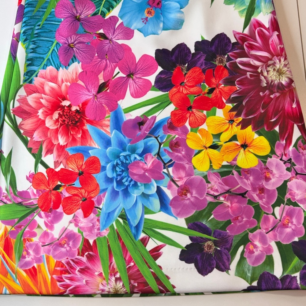 Laundry by Shelli Segal Colorful Floral Mini Dress Racer Back Women’s Small EUC - Picture 3 of 14